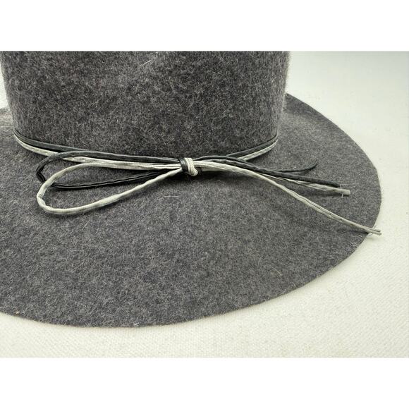 Michael Stars Gray 100% Wool Wide Brim Hat One Size Festival Country Western main image 7